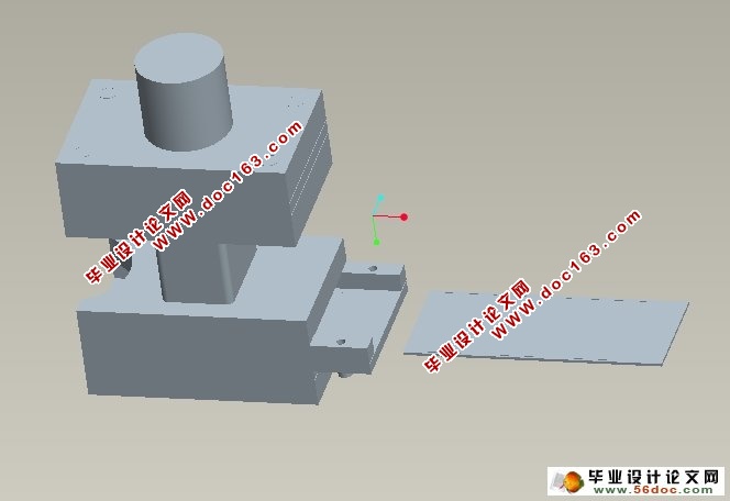 带固定挡料销的导板式落料模动画仿真(Proe三维图,仿真视频)