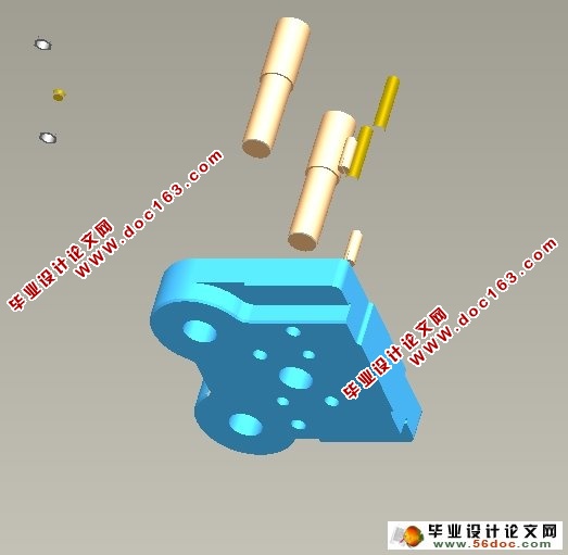 导柱式落料模工作原理动画设计制作(Proe三维图,仿真视频)