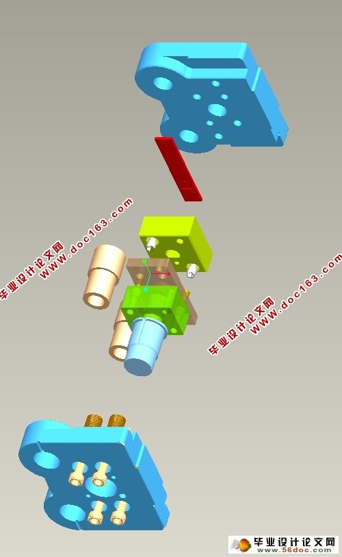 导柱式落料模工作原理动画设计制作(Proe三维图,仿真视频)