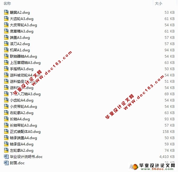 滚刀式铡草机的虚拟样机设计(含CAD零件图装配图)