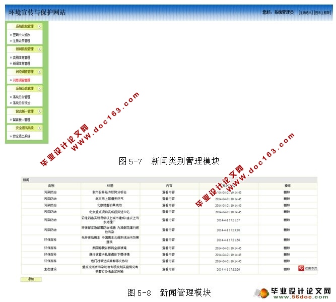 环境保护与宣传网站的设计与实现(SQLServer)