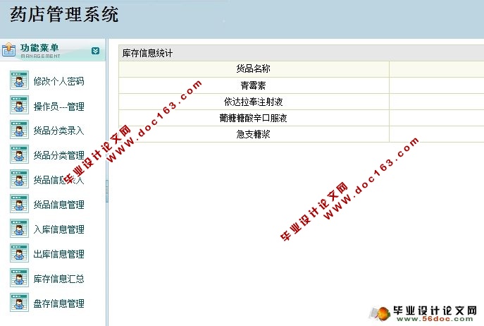 基于JAVA的药店管理系统的设计与实现(Struts,SQLServer)