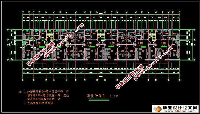 五层3400平米杭州中学教师公寓宿舍楼设计