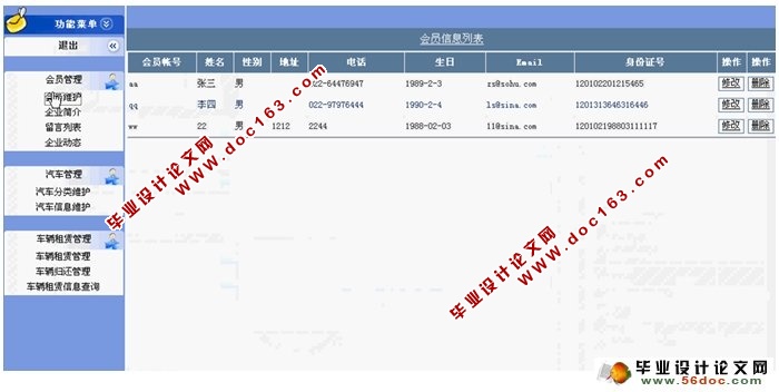 汽车租赁网站管理系统的设计与实现(ASP.NET,SQL)(含录像)
