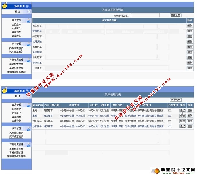 汽车租赁网站管理系统的设计与实现(ASP.NET,SQL)(含录像)