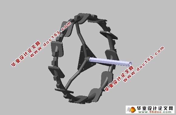 土豆灭茬机的设计(CATIA三维图)