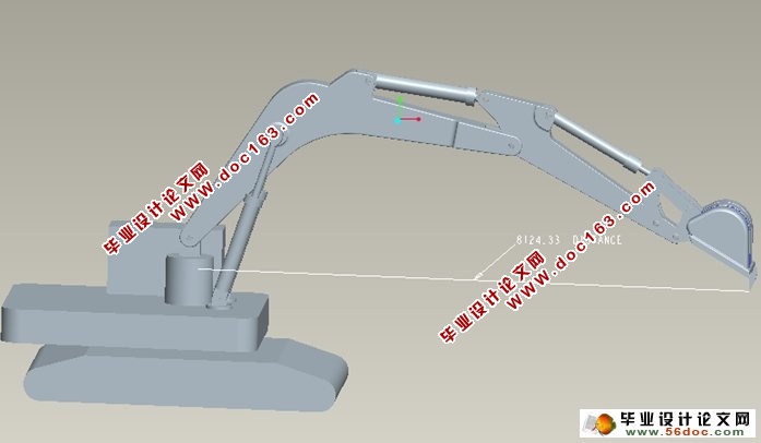 25t液压挖掘机主铲工作装置与驱动系统设计(含CAD图,Proe三维图)