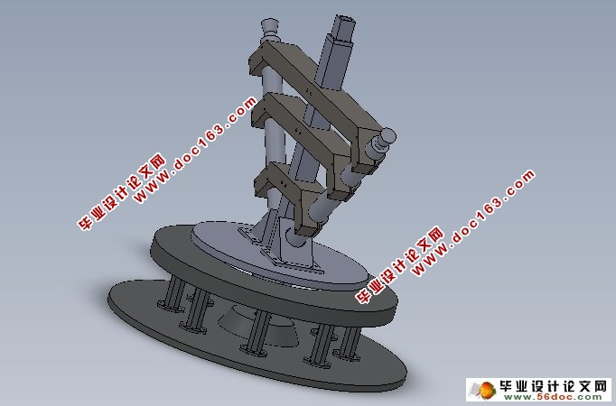 旋架式加速度过载模拟实验台结构设计与分析(CAD,SolidWorks三维)