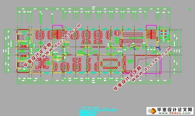 七层5000平米房地产综合楼设计(建筑图,结构图)