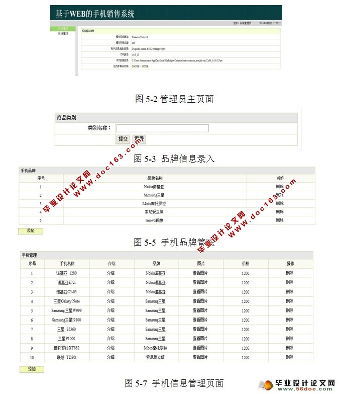 基于WEB的手机销售系统的设计与实现(SSH,MySQL)