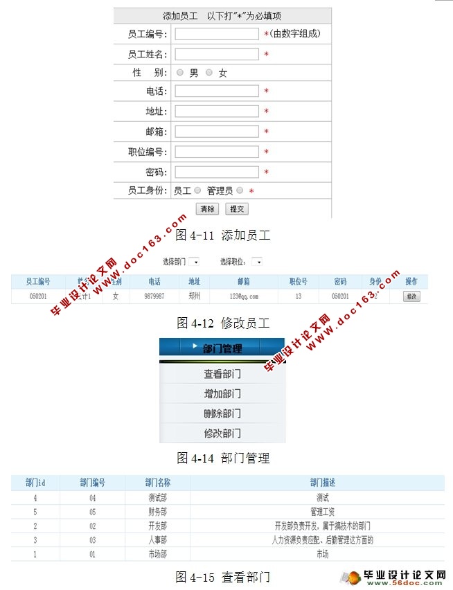 小型企业员工工资管理系统的设计与实现(SSH,MySQL)