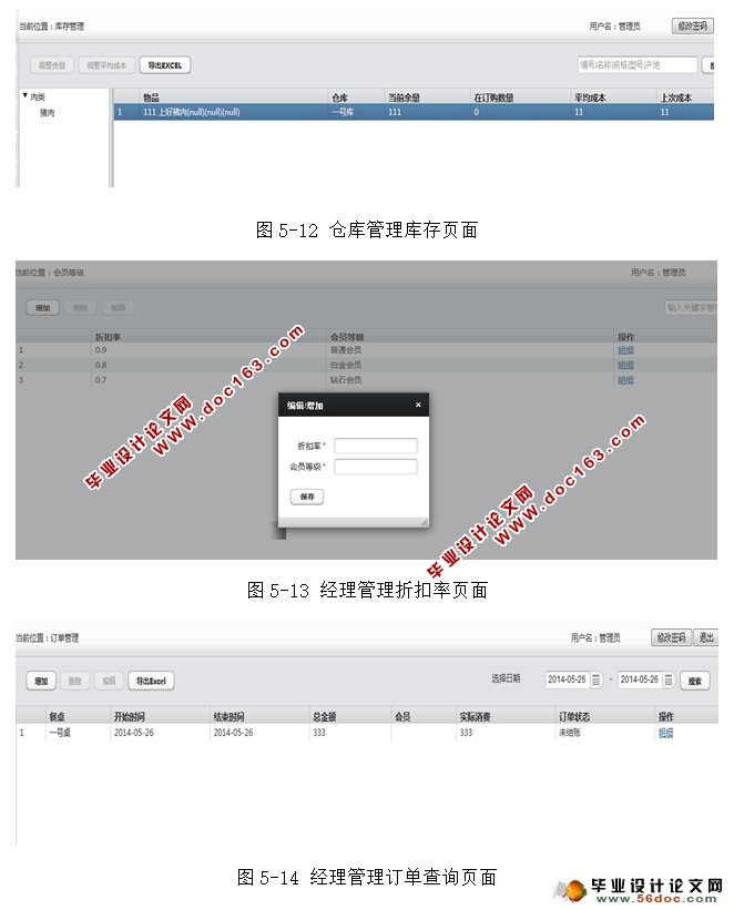 酒店餐饮管理系统的设计与实现(JSP,MySQL)