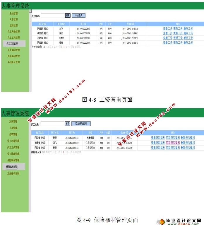 中小型企业人事资源管理系统的设计与实现(SSH,MySQL)