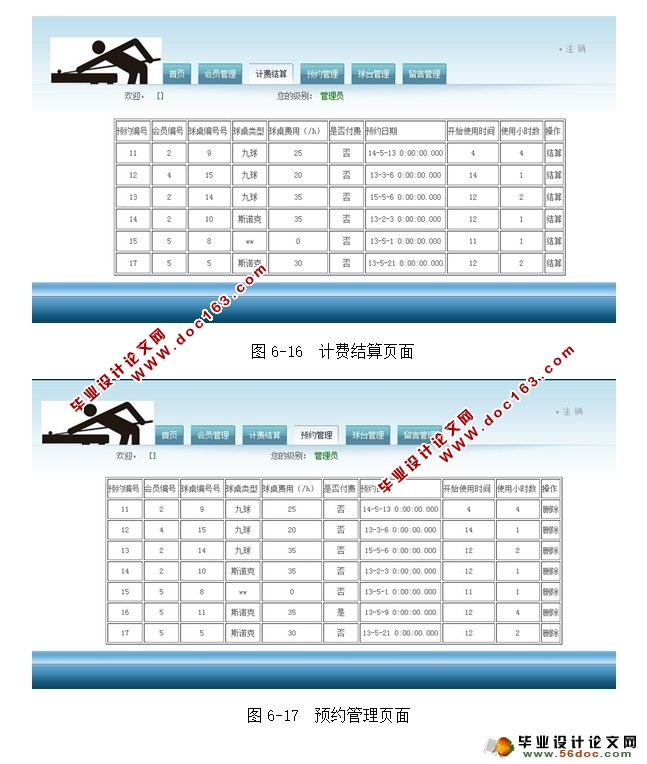 台球厅会员管理系统的设计(Netbeans,Myeclipse,MySQL,SQLServer)