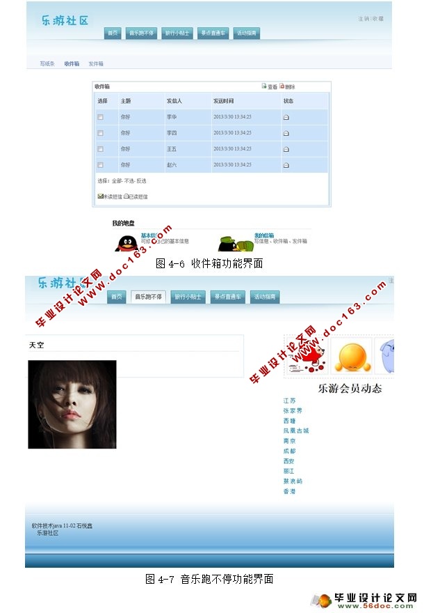 基于web的乐游社区的设计与实现(MyEclipse,SSH,MySQL)