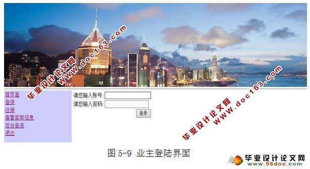 酒店宾馆管理系统的设计与实现(SSH,MySQL)