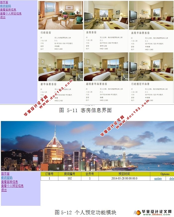 酒店宾馆管理系统的设计与实现(SSH,MySQL)