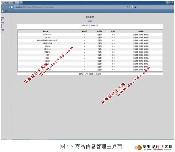 电子商城书店系统的设计(后台管理)(Struts,Hibernate,MySQL)