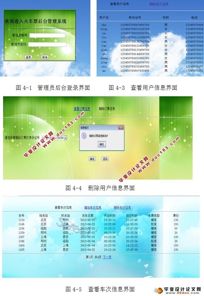 火车票网络订票售票系统的设计与实现(NetBeans,MySQL)