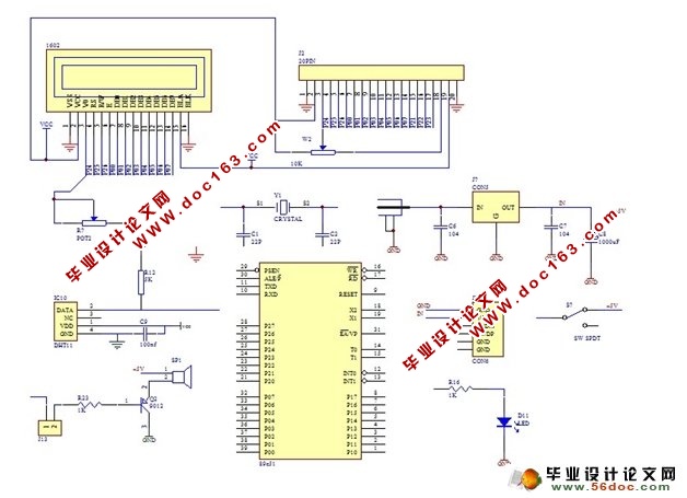 基于单片机的温湿度控制系统设计(附硬件原理图,程序)