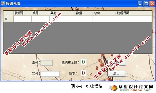 酒店餐馆点菜系统的设计与实现(CS架构,C#,SQLServer)