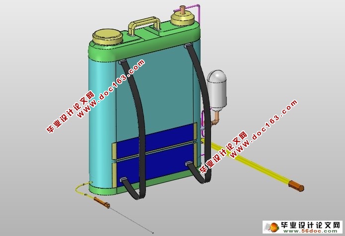 背负式静电喷雾机的设计(农业机械)(含CAD图,SolidWorks三维)
