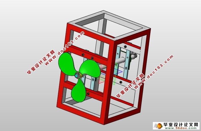 高架风扇助力喷药机设计(农业机械)(含CAD图,SolidWorks三维)