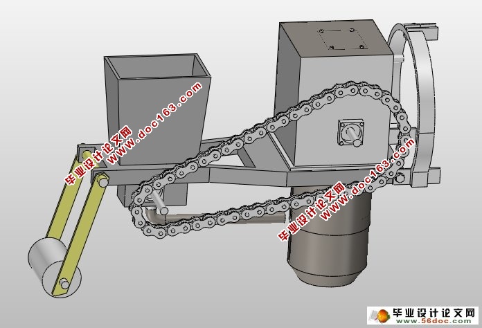 果园挖穴施肥机的设计(农业机械)(含CAD图,SolidWorks三维)