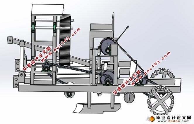 链夹式大葱移栽机的设计(农业机械)(含CAD图,SolidWorks三维)
