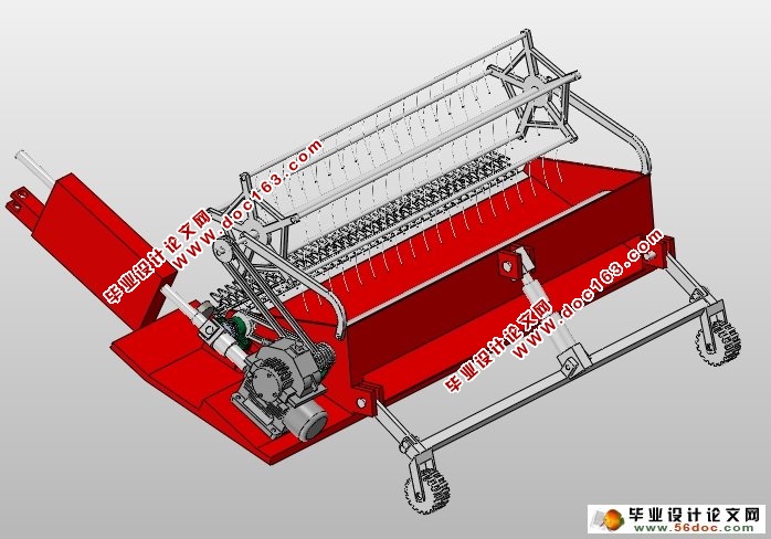 苜蓿收获机的设计(农业机械)(含CAD图,SolidWorks三维)