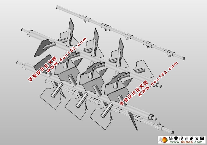 双轴桨叶式加湿调质机的设计(含CAD图,SolidWorks三维)