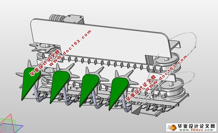 小麦割晒机的设计(农业机械)(含CAD图,SolidWorks三维)