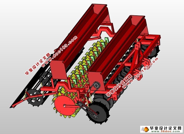 新型小麦联合播种机的设计(农业机械)(含CAD图,SolidWorks三维)
