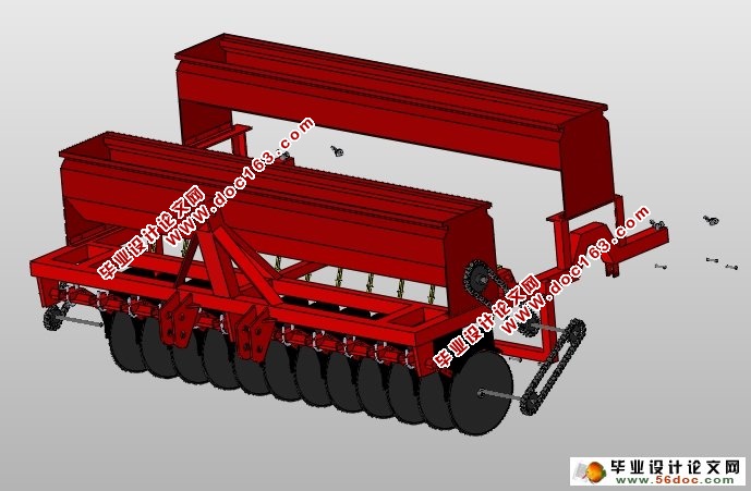 新型小麦联合播种机的设计(农业机械)(含CAD图,SolidWorks三维)