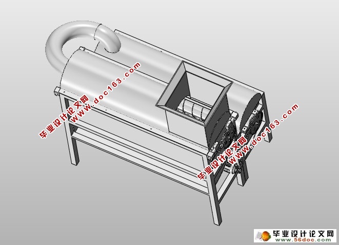 玉米剥皮脱粒一体机的设计(农业机械)(含CAD图,SolidWorks三维)
