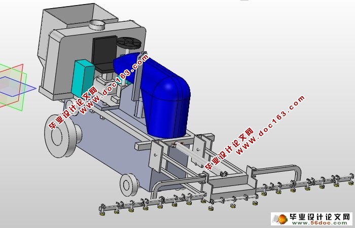 小麦中期施肥喷药机的设计(农业机械)(含CAD图,SolidWorks三维)