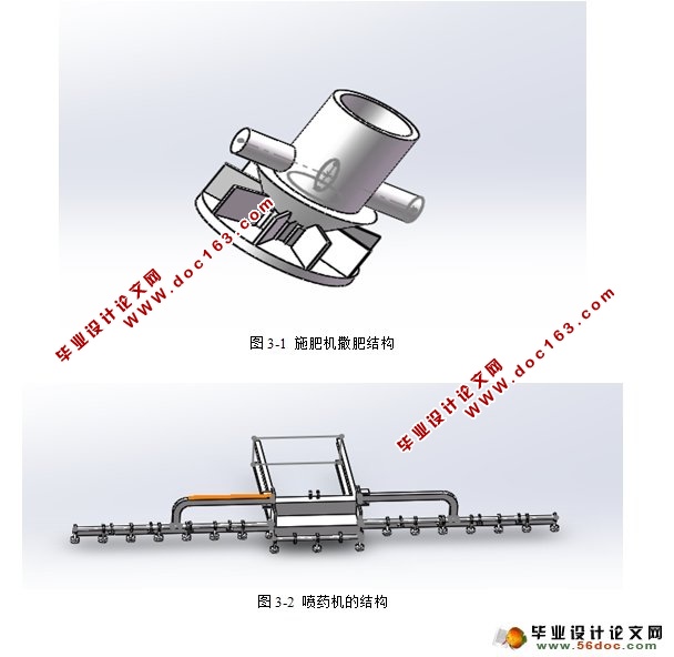 小麦中期施肥喷药机的设计(农业机械)(含CAD图,SolidWorks三维)
