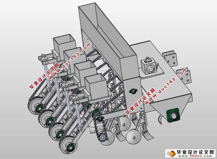 玉米播种机的设计(农业机械)(含CAD图,SolidWorks三维)