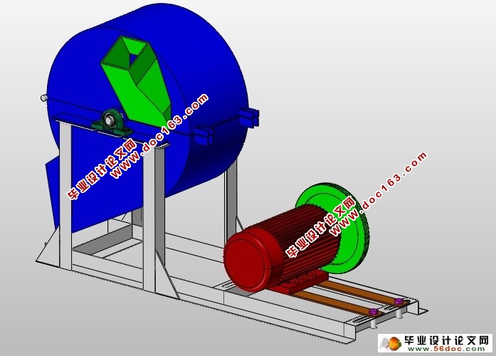 园艺杂枝粉碎机的设计(农业机械)(含CAD图,SolidWorks三维)