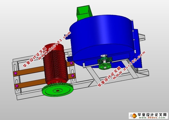 园艺杂枝粉碎机的设计(农业机械)(含CAD图,SolidWorks三维)