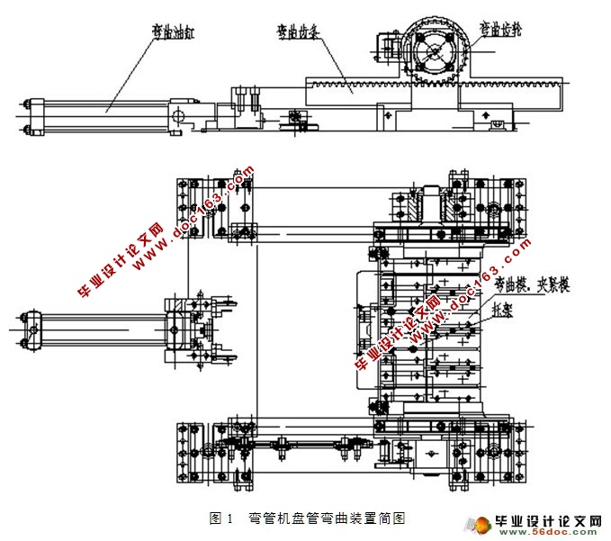 全自动盘料弯管机弯曲装置设计(含CAD零件装配图)