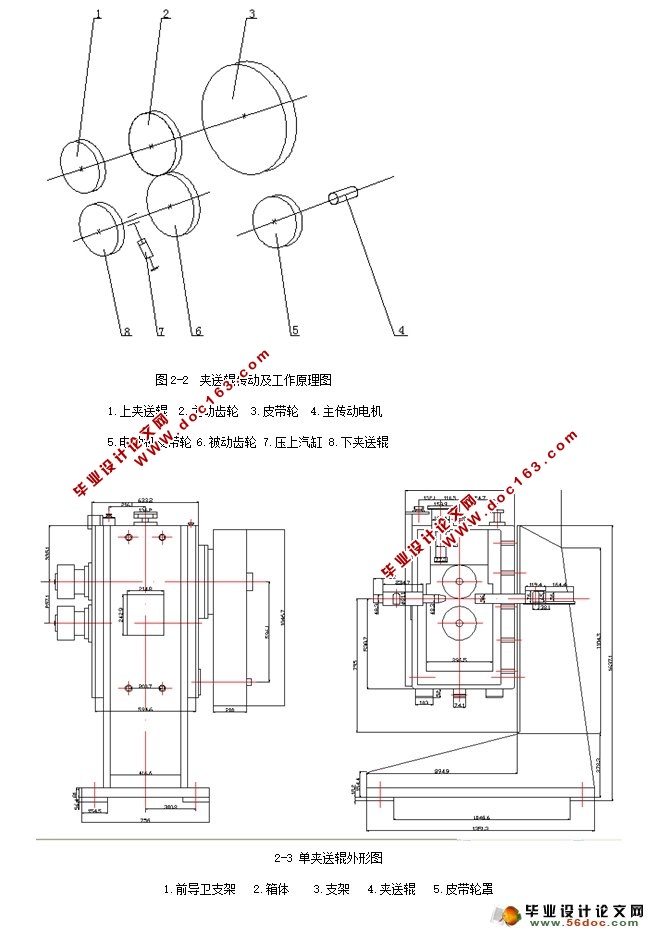 飞剪机夹送装置设计(含CAD装配图)(附答辩)