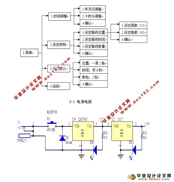 多功能电子医药盒的设计(附程序,电路图)