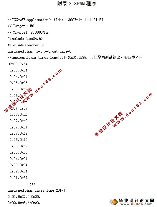 基于IGBT的变频电源设计(附程序,电路图)