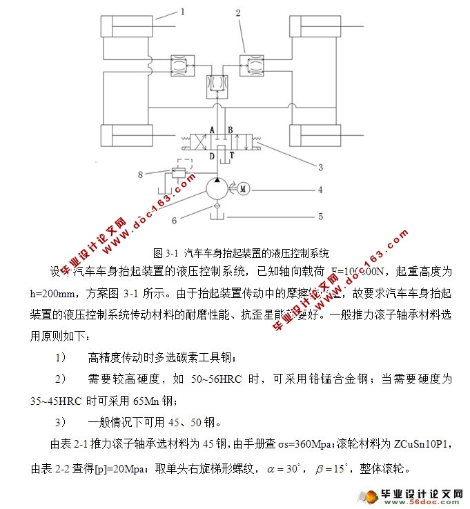 汽车车身抬起装置的液压控制系统设计(UG三维图)