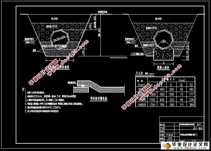 白兔潭镇沿江路道路排水工程设计(含CAD图)