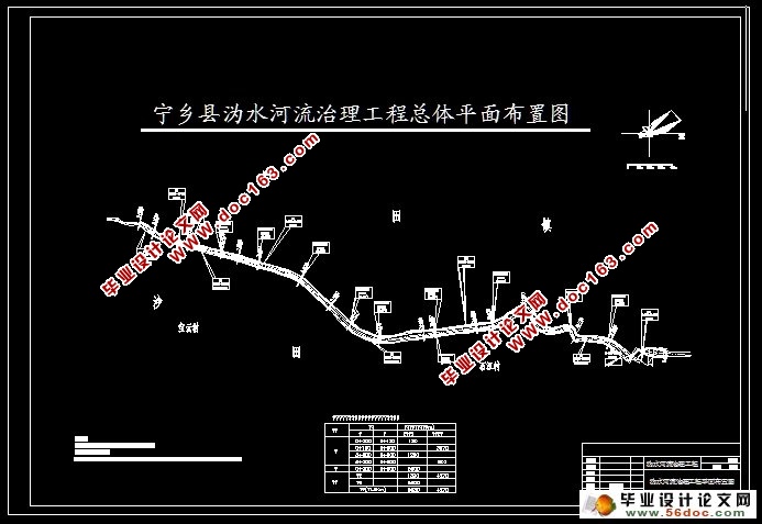 沩水河流治理工程设计(含CAD图)