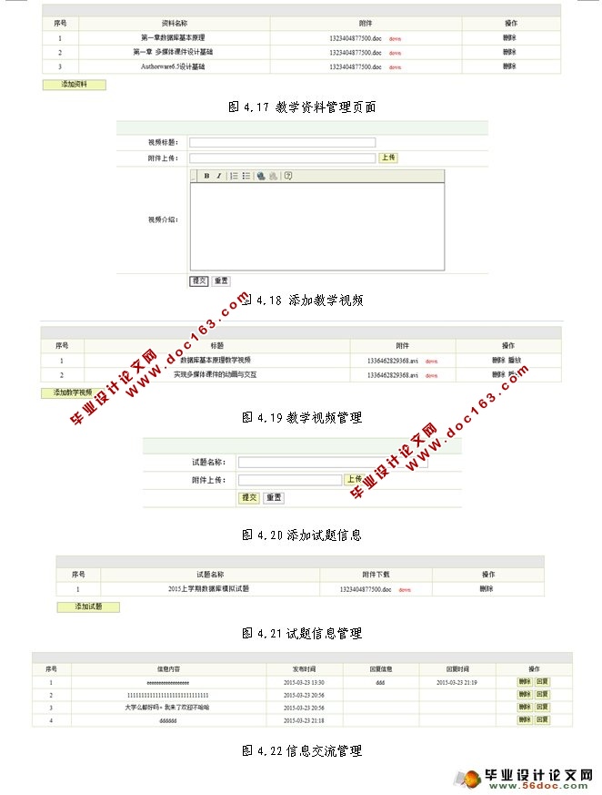 高校课程资源共享平台的设计与实现(SSH,MySQL)