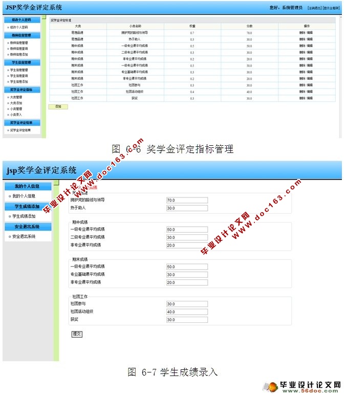 奖学金评定管理系统的设计与实现(SSH,SQLServer)