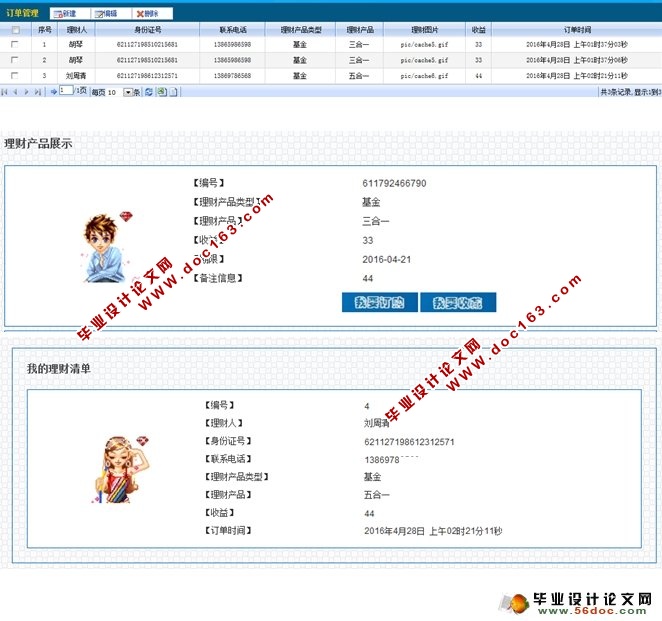 理财投资风险评估系统的设计与实现(JSP,MySQL)
